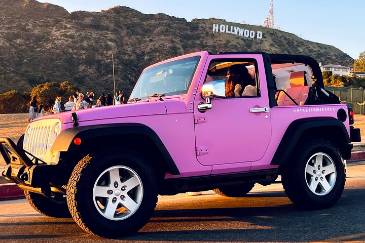Private Unique Open Pink Jeep Tour to Hollywood Sign - Photo 1 of 9